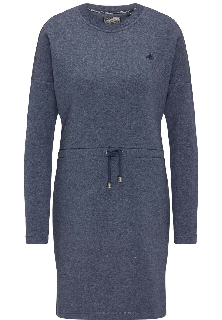 dreimaster Jurk gemêleerd donkerblauw