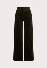 COTTON CORDUROY WIDE-LEG PANT - Püksid - olive