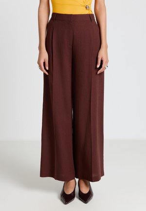 Calliope, PANTALONE LUNGO TINTA UNITA - Pantaloni - marrone