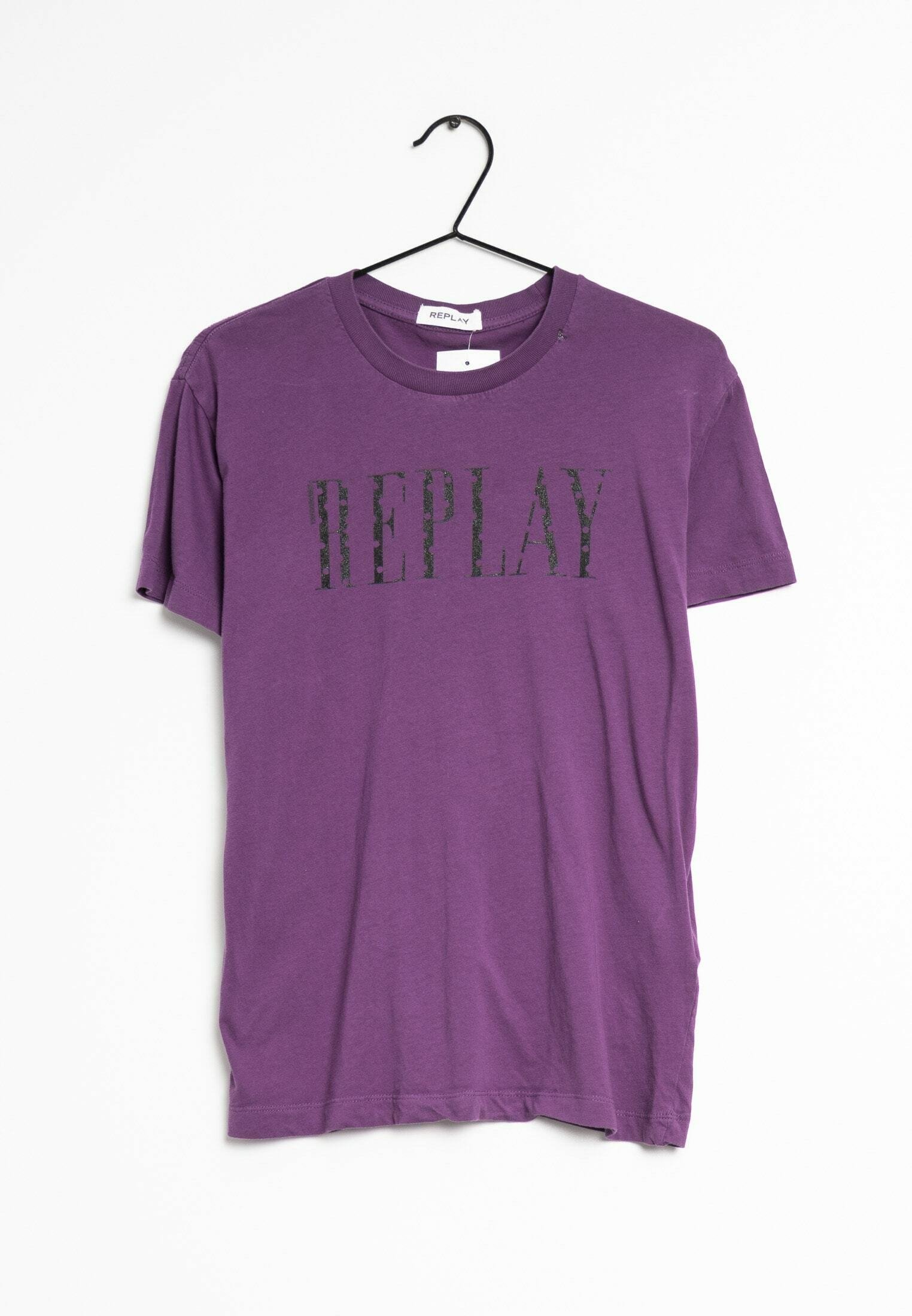 Replay Print T-shirt - purple - Zalando.ie