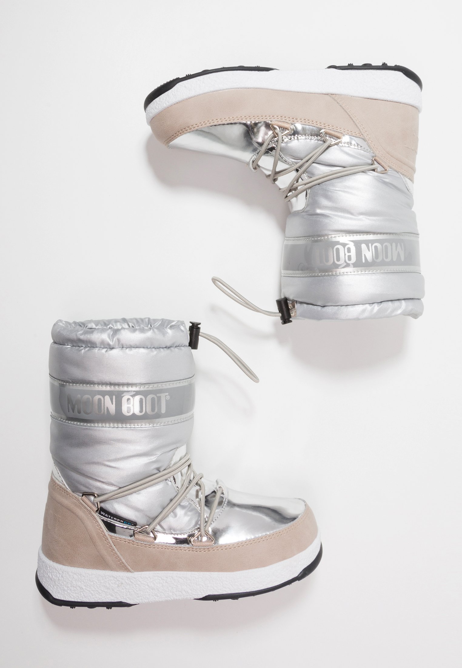 Moon Boot GIRL SOFT WP - Stivali da neve - silver/argentato - Zalando
