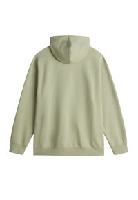 Lichtgroene hoodie, van katoen, met lange mouwen, ribgebreide manchetten en zoom, eenvoudig ontwerp, zachte textuur, zonder zichtbare merknaam.