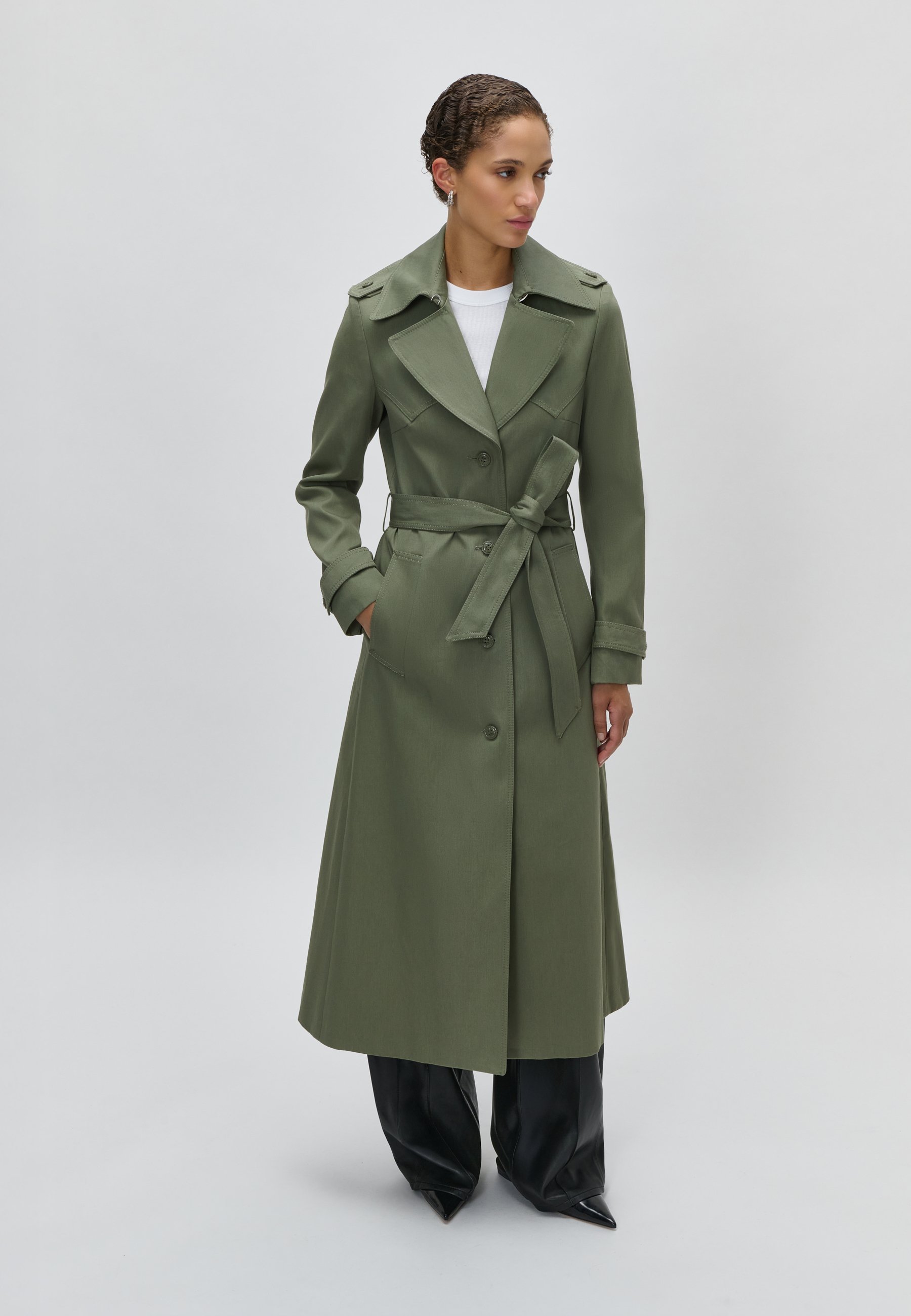 プランテーション3wayDESCENTEオリーブグリーン ロングコート IVY OAK IOCRESSIDA - Trenchcoat - eucalyptus/dark green - Zalando