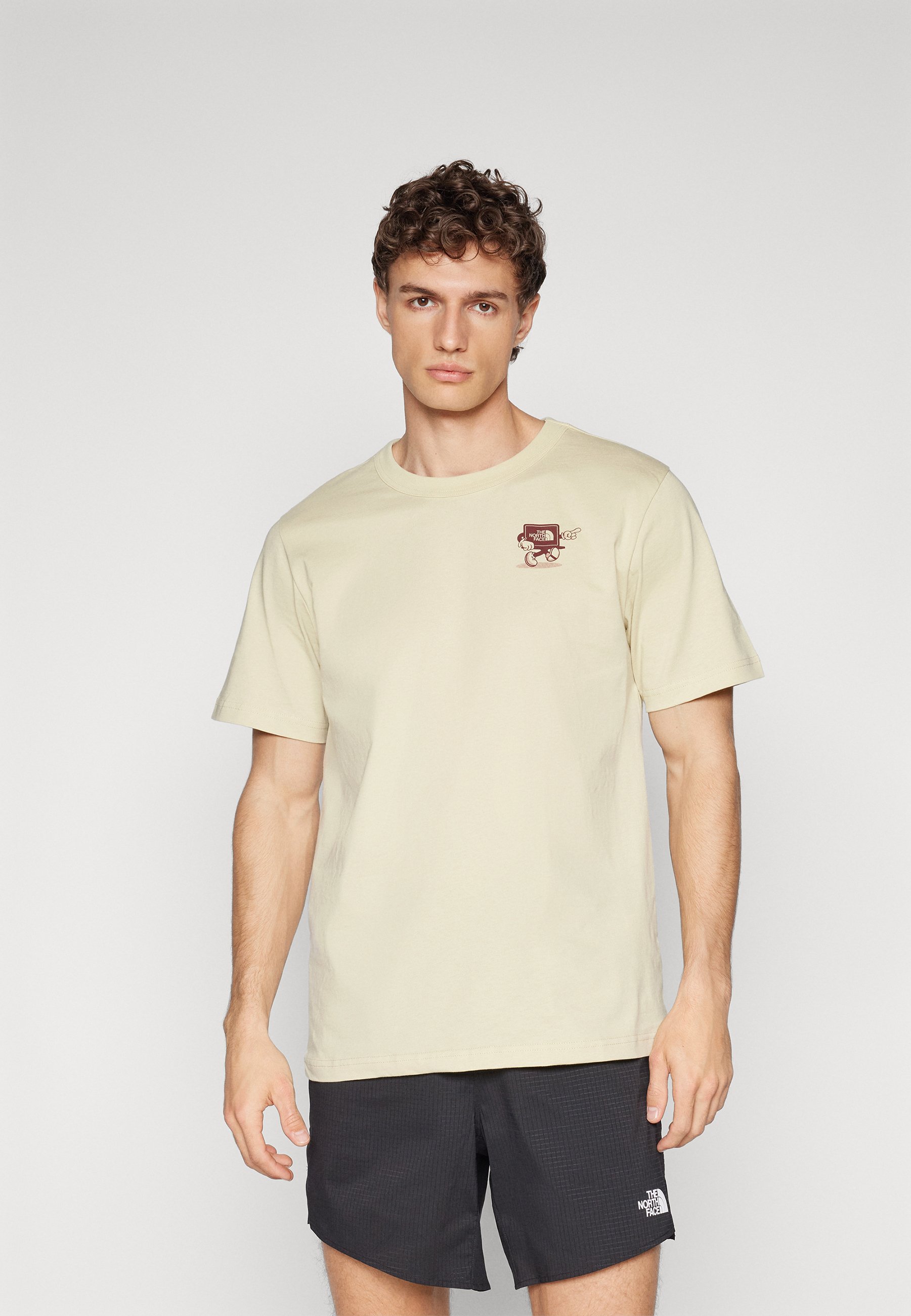 The North Face RELAXED - T-shirt z nadrukiem/beżowy - Zalando.pl