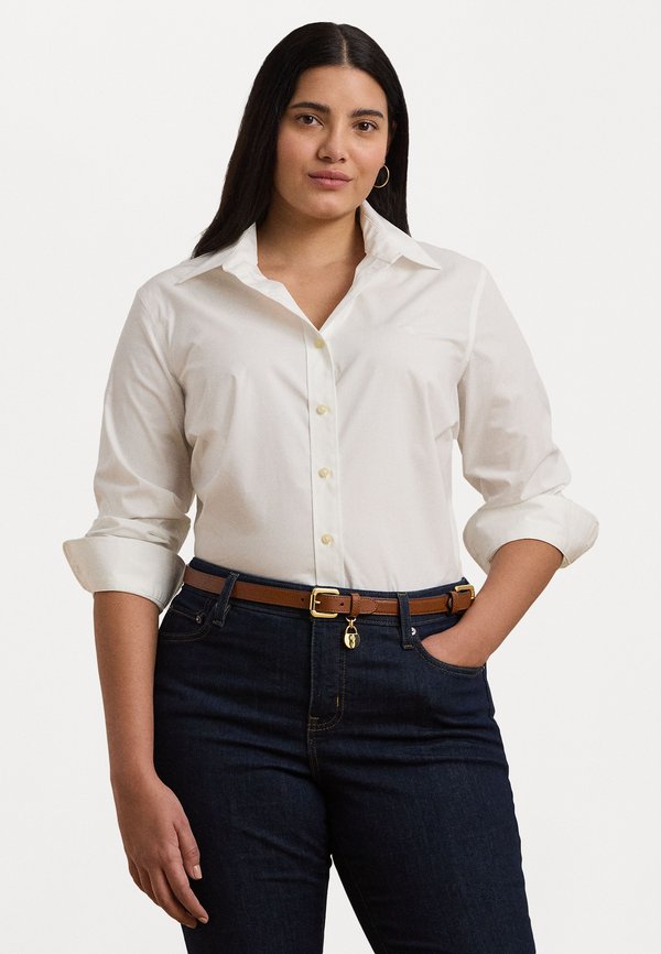 NO IRON STRETCH COTTON SHIRT - Button-down blouse