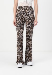 Noisy May - NMPASA FLARED PANTS - Tajice-hlače - black Minijatura 1