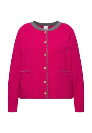 Ulla Popken HIRSCH-STICKEREI TRACHTENKNÖPFE - Neuletakki - dark mauve