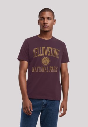 T-Shirt print - maroon