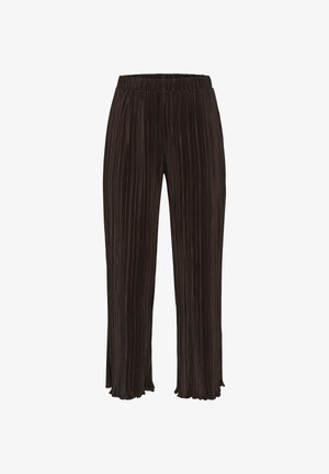 Kaffe Curve, KCIRINA PLISSÉ PANTS - Trousers - coffee bean