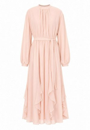 Touché Privé DRESS WITH A RUFFLED HEM - Robe de jour - baby pink