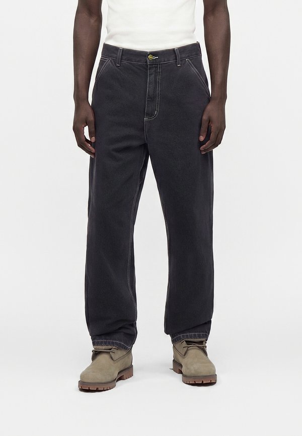 SIMPLE PANT - Blugi loose fit - black stone washed