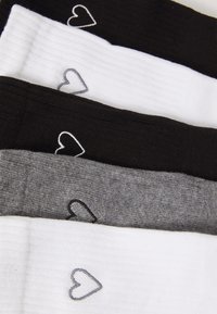 Anna Field 5 PACK - Calcetines - white/grey melange/black