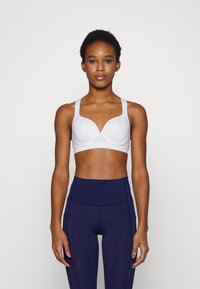 ONLY Play - ONPMARTINE SEAM BRA - Urheiluliivit: keskitason tuki - white Pienoiskuva 1