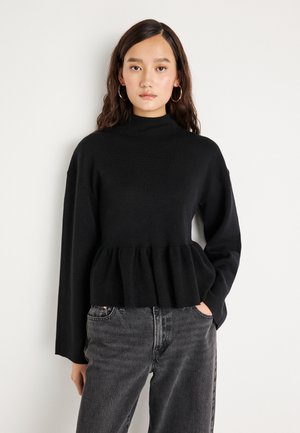 PEPLUM - Maglione - black