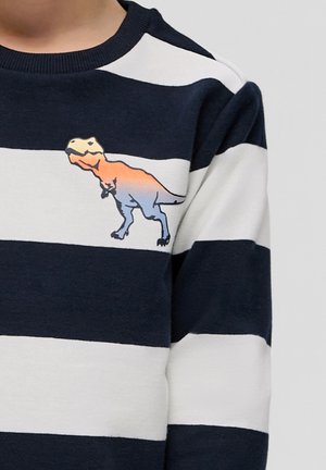 s.Oliver MIT PRINT-DETAIL - Sweater - ecru