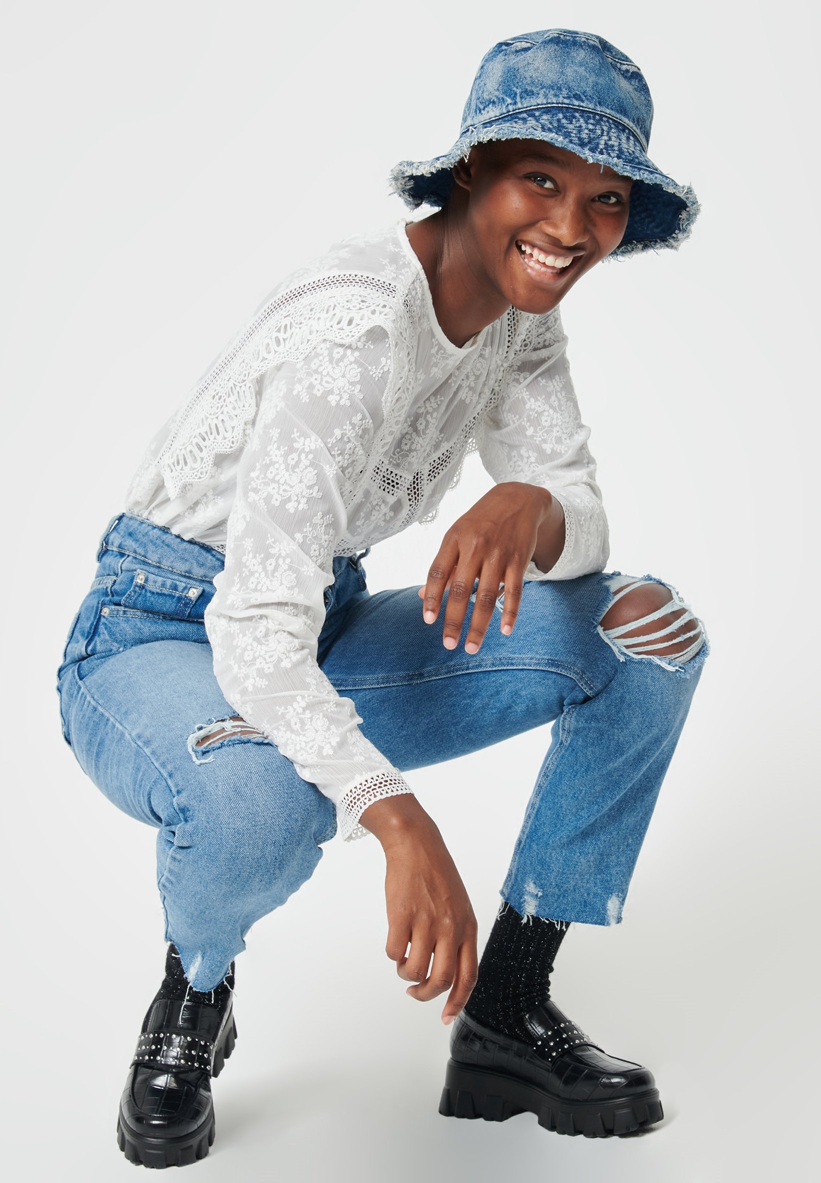 Pimkie Straight leg jeans - denimblau 