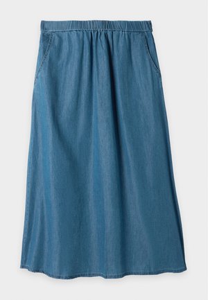 ONLY Carmakoma, CARBEA LONG SKIRT - Τζιν φούστα - medium blue denim