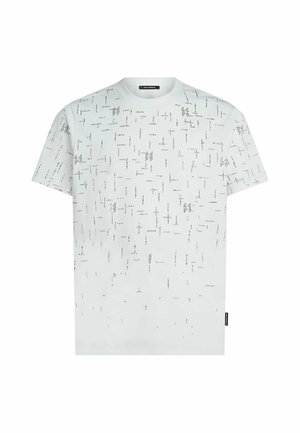 KARL LAGERFELD, KARL LAGERFELD T-SHIRT MONOGRAM RHINESTONE - Tričko s potlačou - white
