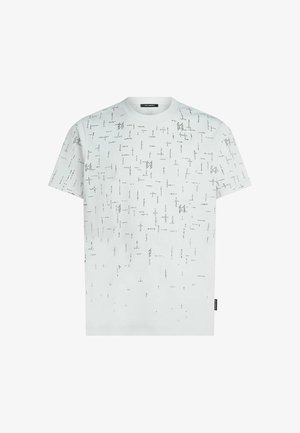 KARL LAGERFELD, KARL LAGERFELD T-SHIRT MONOGRAM RHINESTONE - Tričko s potlačou - white