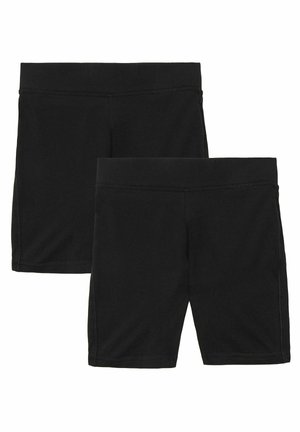 Marks & Spencer 2PK GIRLS' COTTON WITH STRETCH SCHOOL - Shorts - black