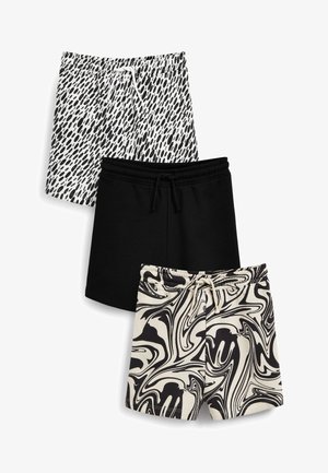 3 PACK - Shorts - black marble spot