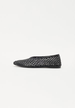 Proenza Schouler TEE PERFORATED BALLERINA FLATS - Ballerines - black