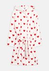KIDS PEIGNOIR HEART LISCA PERMANENT UNISEX - Accappatoio - marshmallow/terkuit