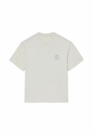 Reiss, REGULAR FIT - WALTON MONOGRAM BUTTER RELAXED-FIT T-SHIRT . - Tričko s potlačou - white