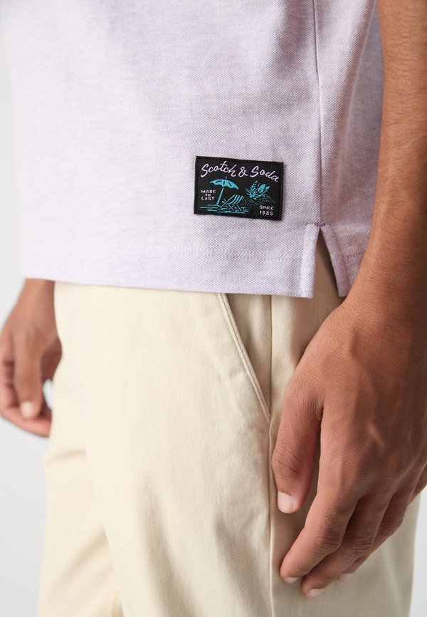 MELANGE REGULAR FIT - Polo shirt - bright lavendel melange3