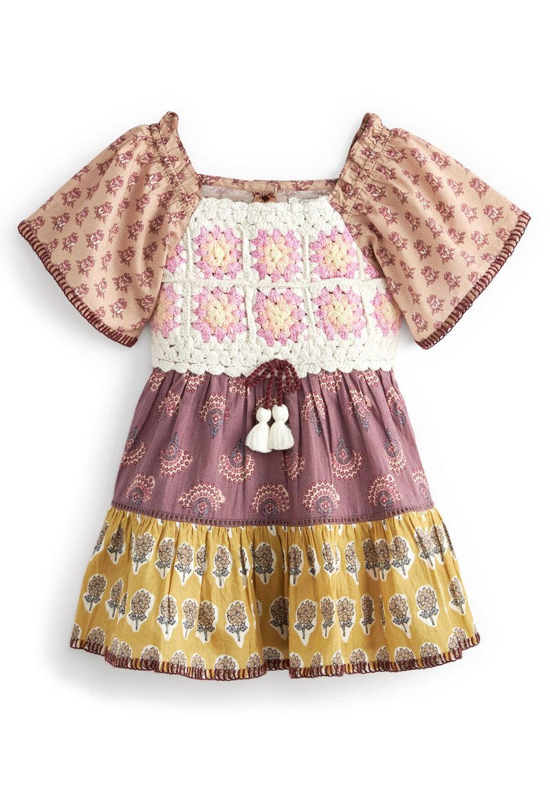 Kinder Freizeitkleider | Next Strickpullover pink patchwork/pink - FR13978 Kinder Freizeitkleider | Next Strickpullover pink patchwork/pink - FR13978