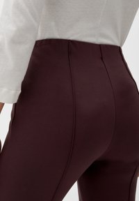 s.Oliver BLACK LABEL 7/8 MIT BIESEN - Legging - aubergine