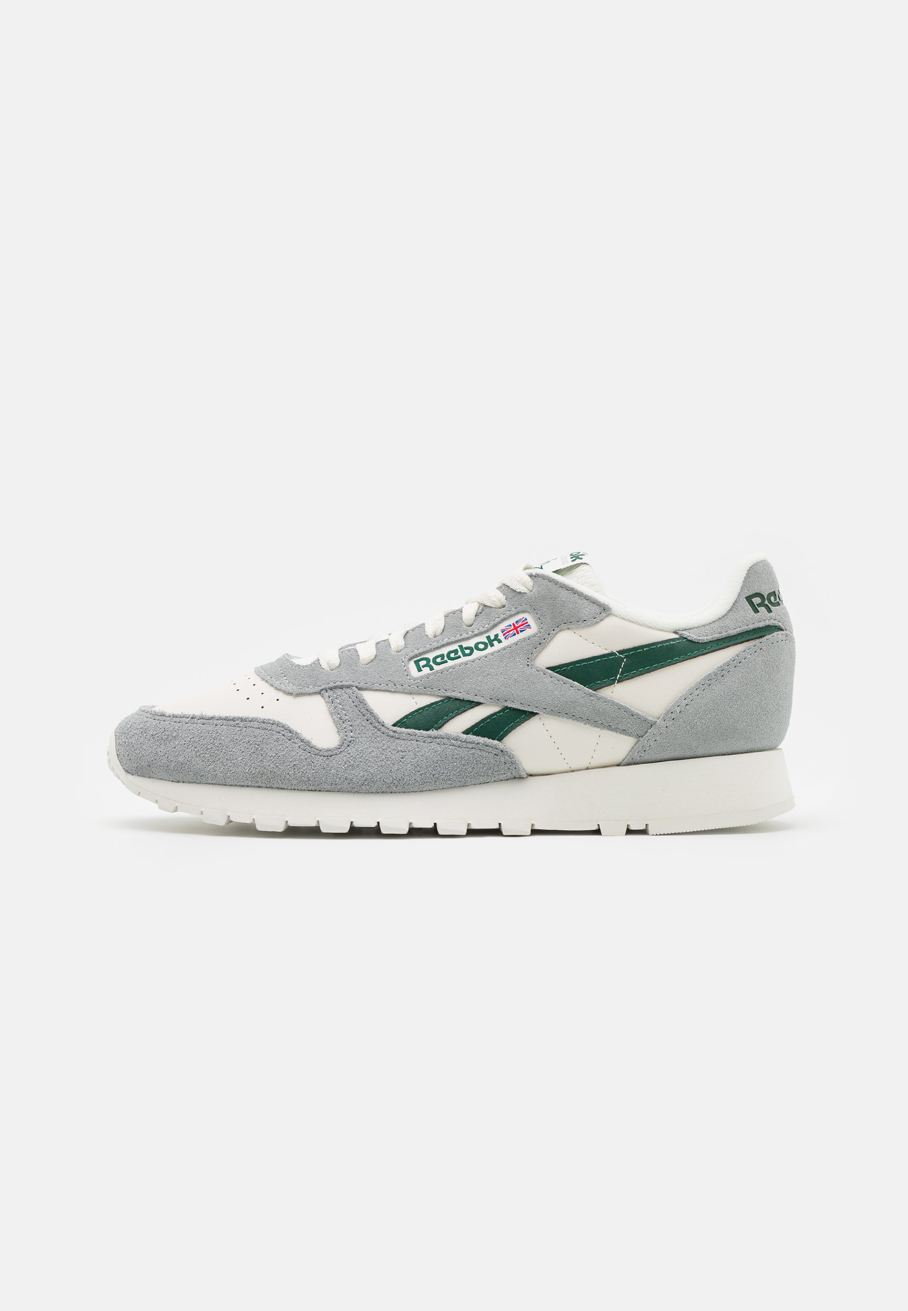 Reebok Classic CLASSIC LEATHER - - pure grey dark green/chalk/grå - Zalando.dk