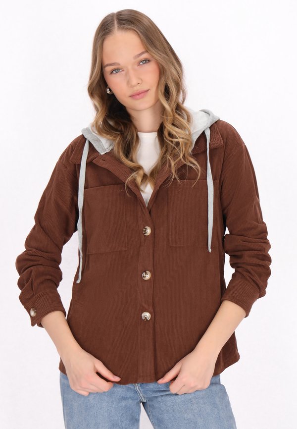 Leichte Jacke - coffee