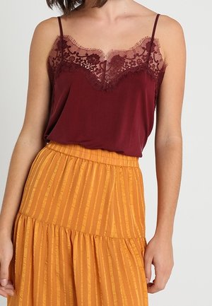Top - dark red