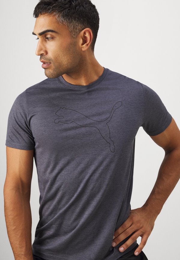 TAD ESSENTIAL HEATHER CAT CF LARGE  - Sports T-shirt - galactic gray heather2