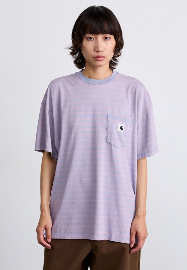 BRODINA - Print T-shirt - hortensia indigo overdyed