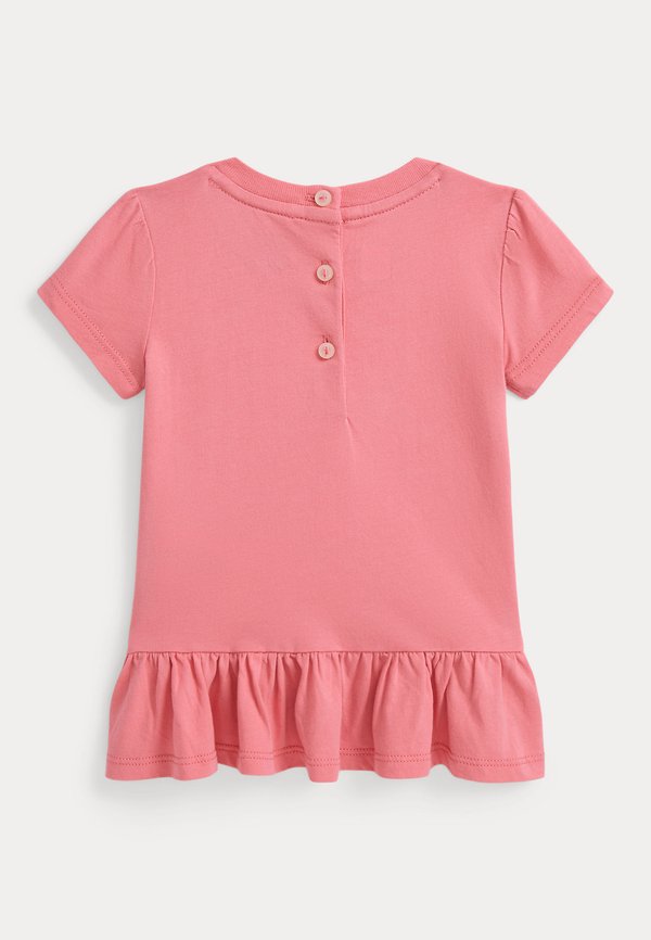 POLO BEAR COTTON JERSEY PEPLUM T-SHIRT - Print T-shirt - faded peony2
