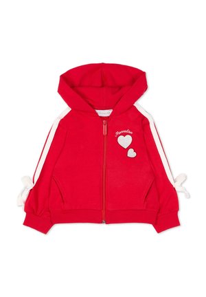 CAPPUCCIO - Felpa con zip - red