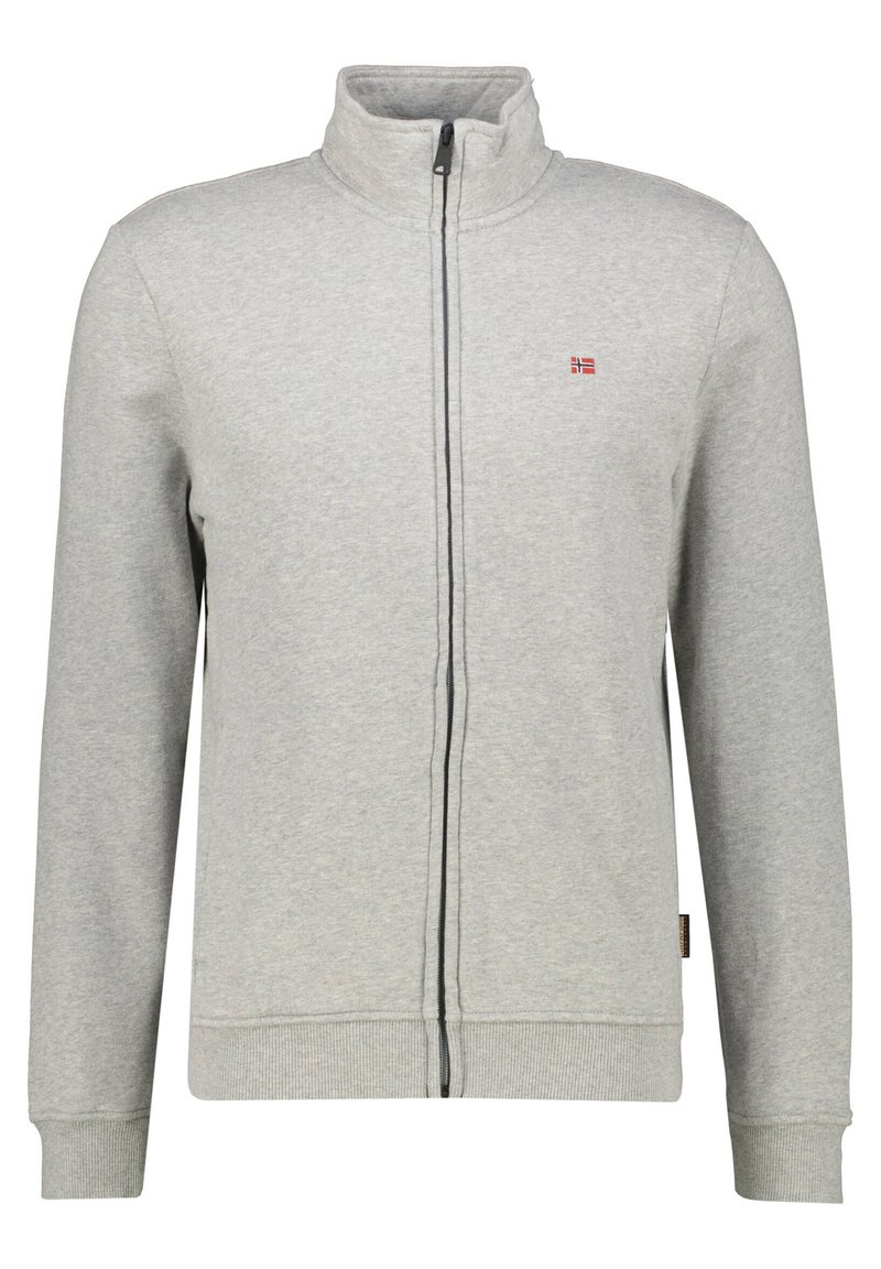 Napapijri BALIS  - Felpa con zip - med grey mel