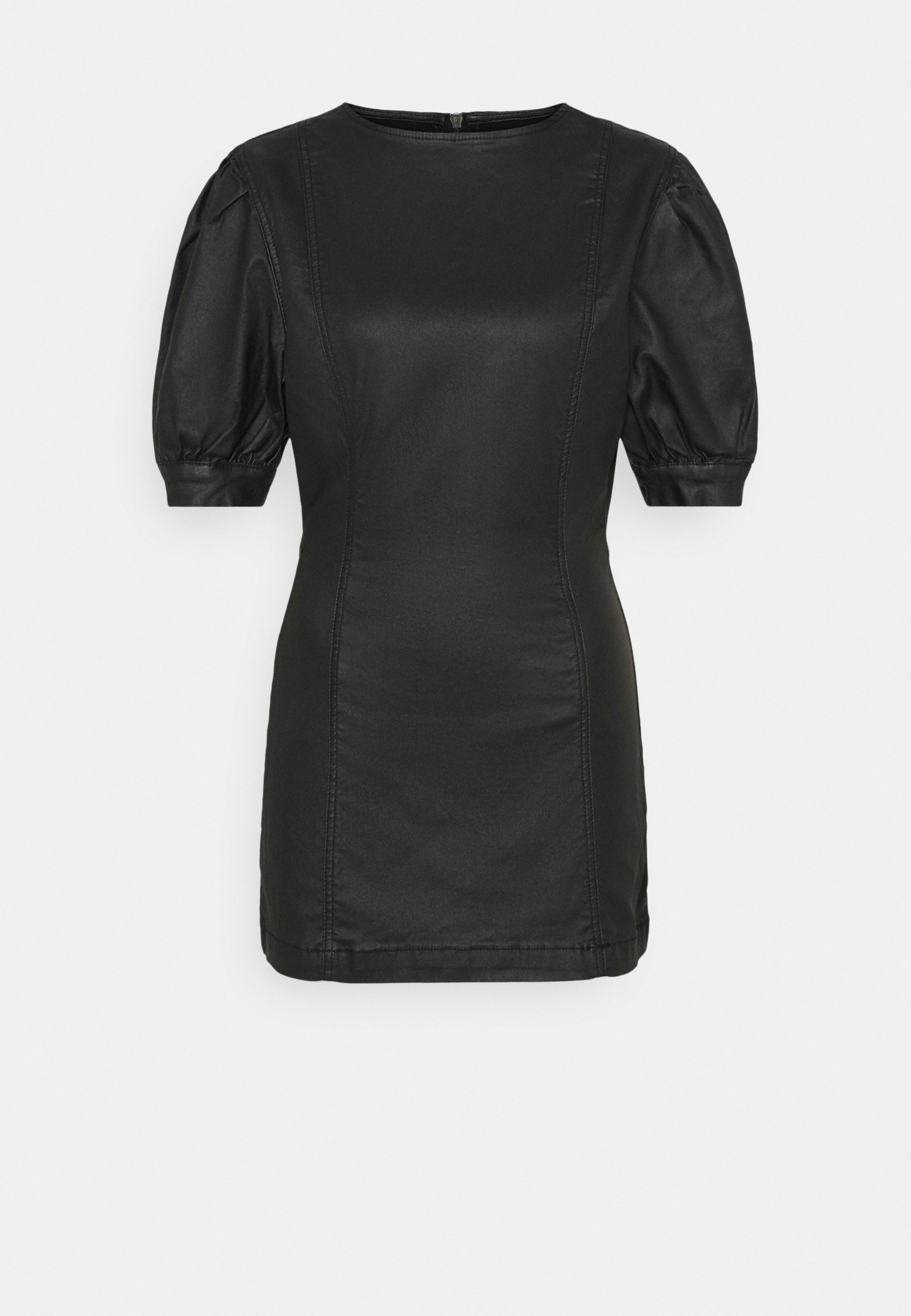 Women COATED PUFF SLEEVE DRESS - Day dress Women COATED PUFF SLEEVE DRESS - Day dress
