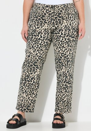 BOYFRIEND LEOPOCKET - Jean boyfriend - soft granite