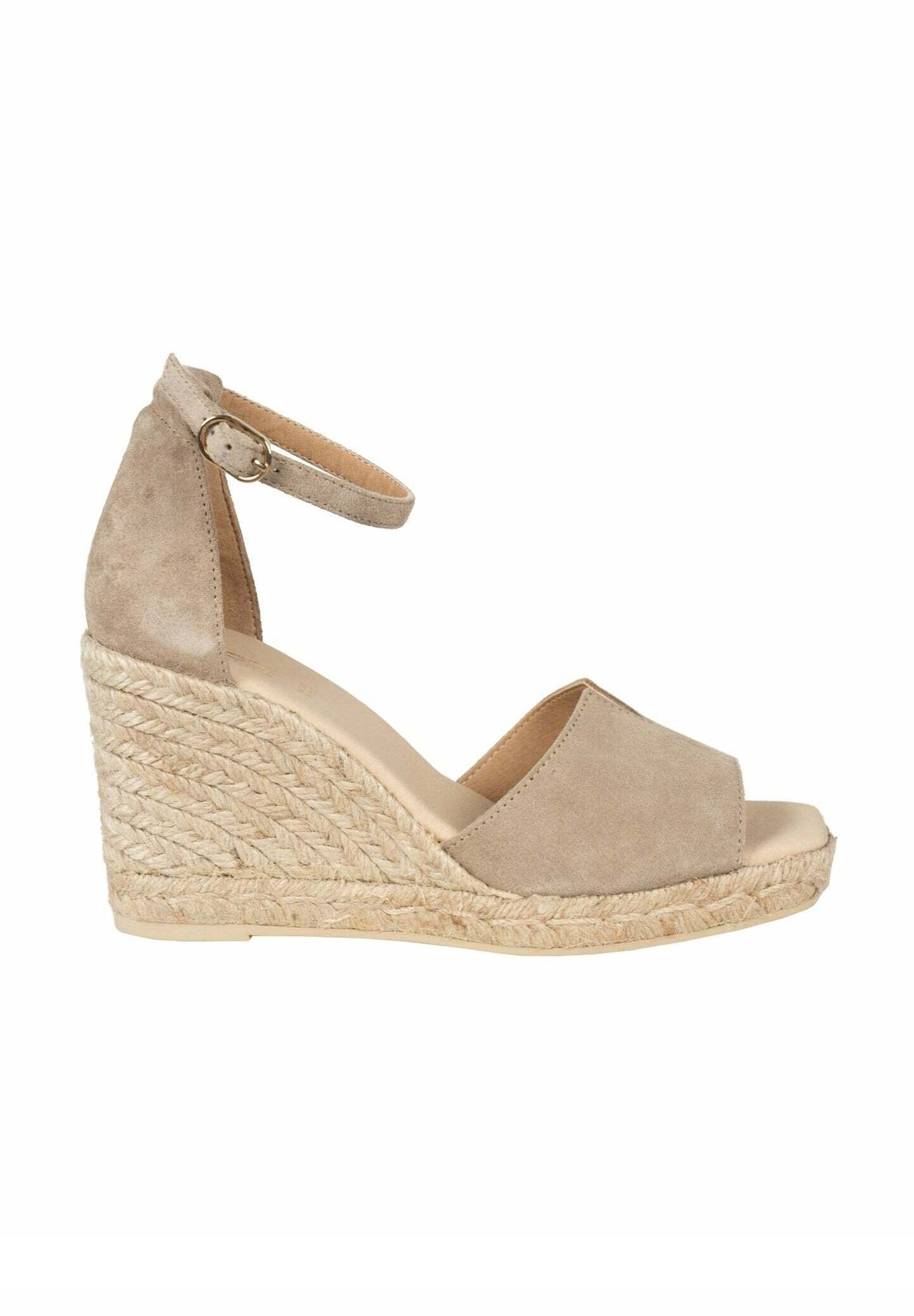 Geox Sandalen met sleehak - beige - Zalando.nl