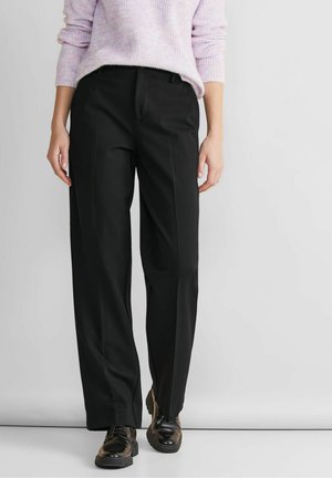 CASUAL FIT - Pantalon classique - black