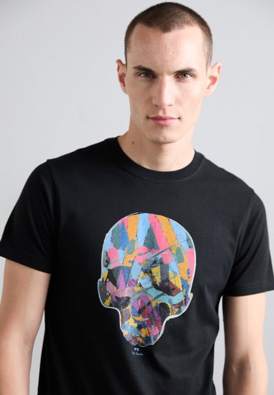 PS Paul Smith MENS SLIM FIT MULTI SKULL - T-shirts med print - blacks