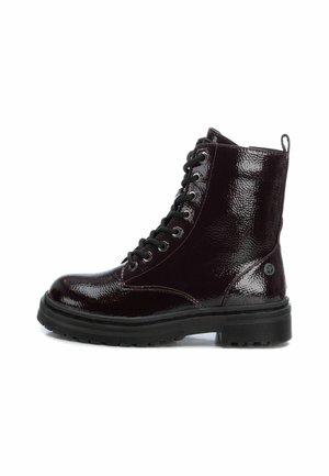 XTI Bottines à lacets - burgundy