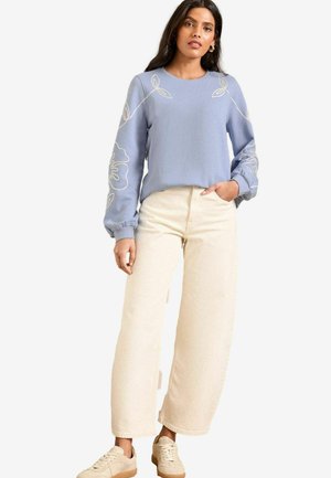 Love & Roses Mikina - pale blue floral cornelli