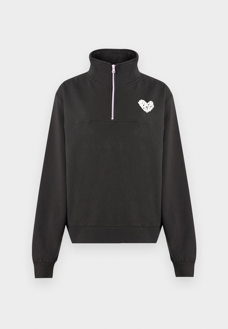 Rip Curl HEART HALF ZIP - Sweatshirt - washed black/black - Zalando.co.uk