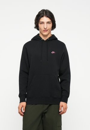 CLUB HOODIE - Mikina - black/pinksicle