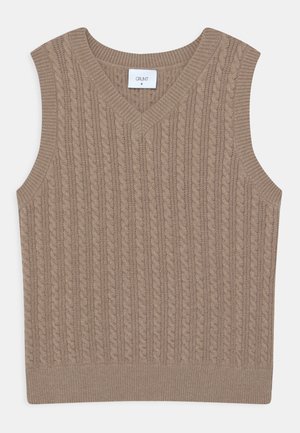 BONNE VEST - Sweter - coffee brown