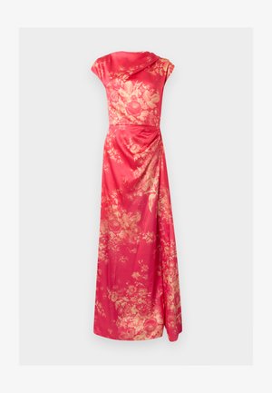 Erdem, FLORAL PRINT DUCHESS DRAPED GOWN - Pidulikud riided - blossom pink
